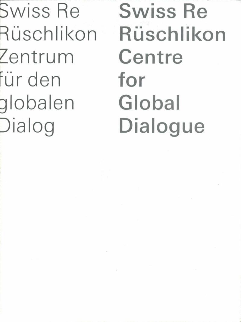 E-Periodica - Swiss Re Rüschlikon : Zentrum für den globalen Dialog = Swiss  Re Rüschlikon : Centre for Global Dialogue