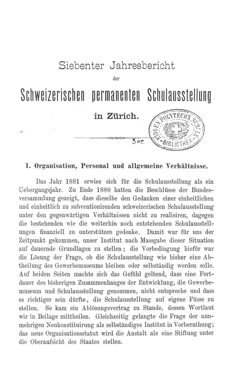 Buchumschlag - Band 7 (1881)