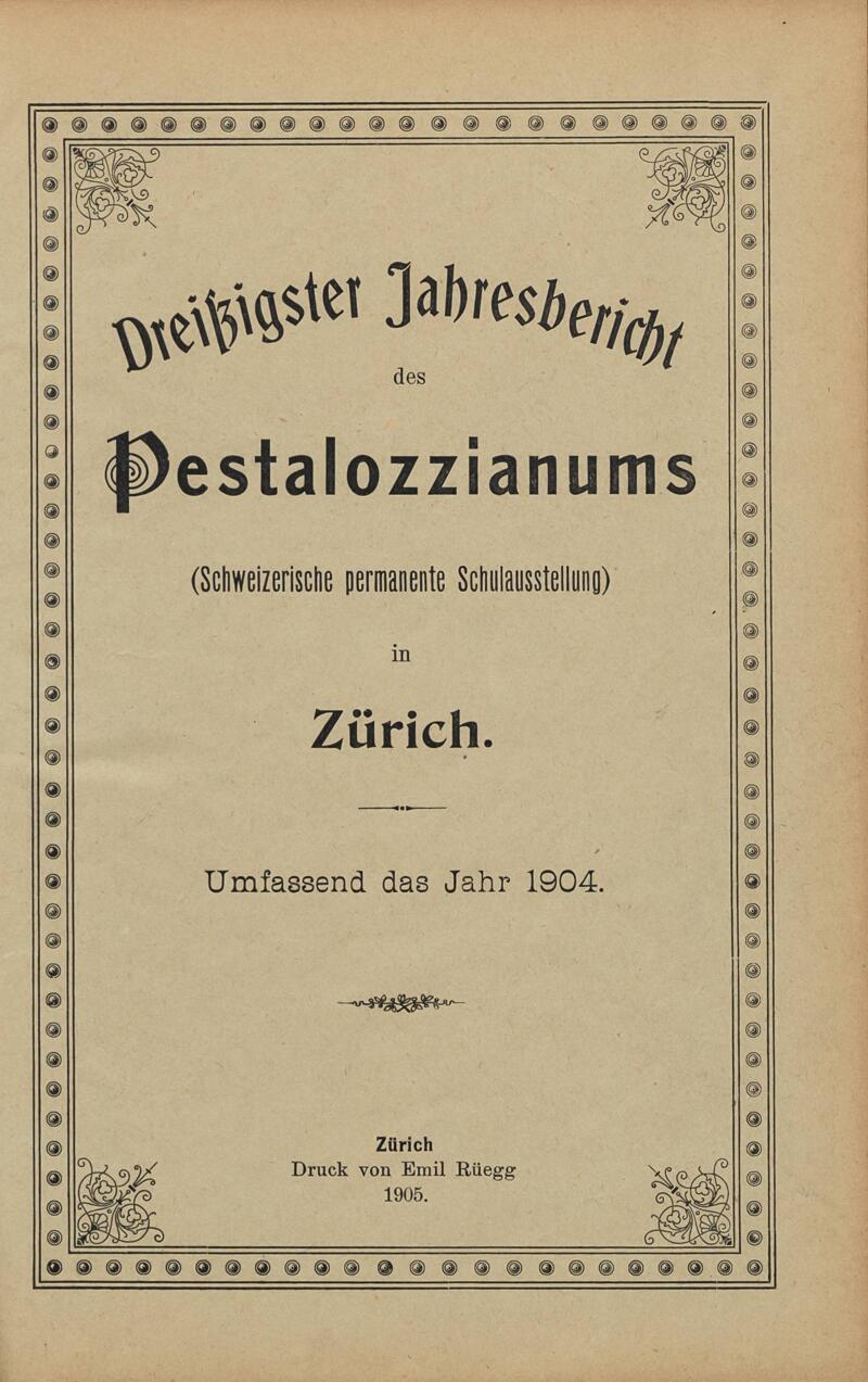 Buchumschlag - Band 30 (1904)