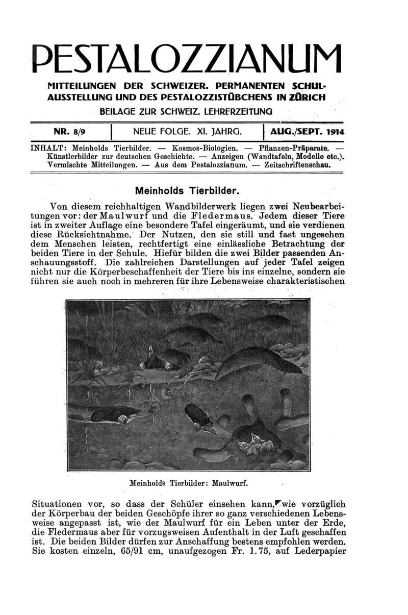 Buchumschlag - Heft 8-9